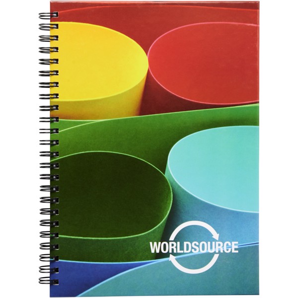 Wire-o A4 notebook hard cover - White / Black