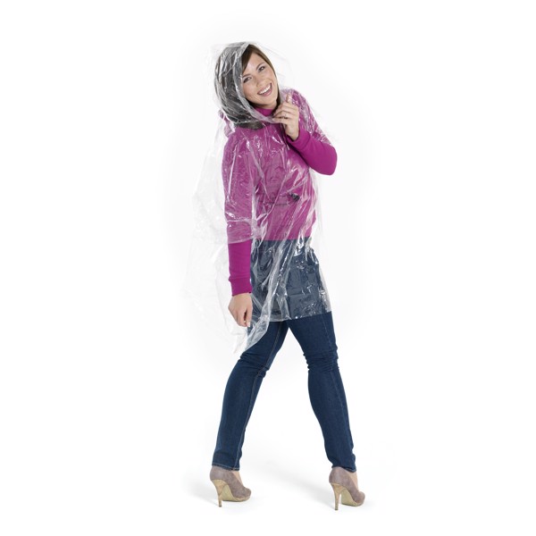 Huko disposable rain poncho with storage pouch
