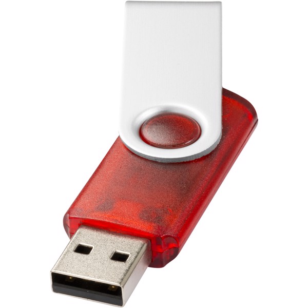 Memoria USB 'ROTATE' Translúcida - Rojo / 16GB