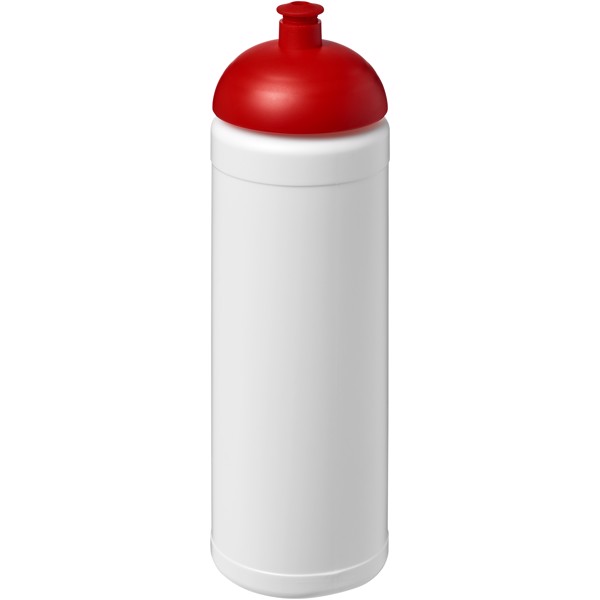 Sportovní láhev s kupolovitým víčkem Baseline® Plus 750 ml - Bílá / Červená s efektem námrazy