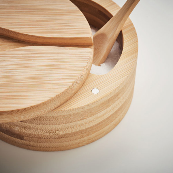 Salt and pepper bamboo box S&P