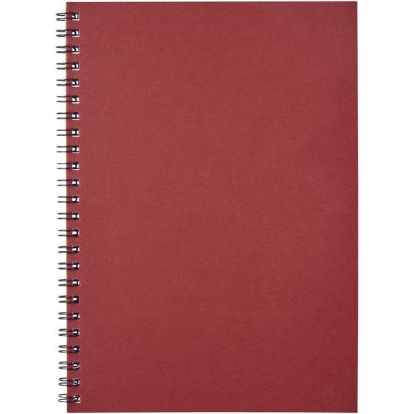 Desk-Mate® A5 colour spiral notebook - Red