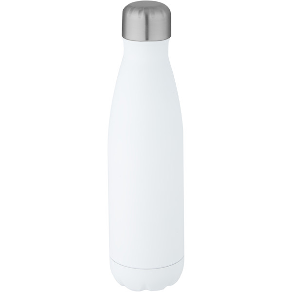 Cove 500 ml RCS certified recycled stainless steel vacuum insulated bottle - White