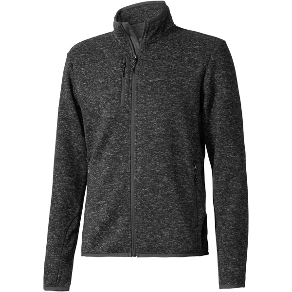 Tremblant men's knit jacket - Heather smoke / S