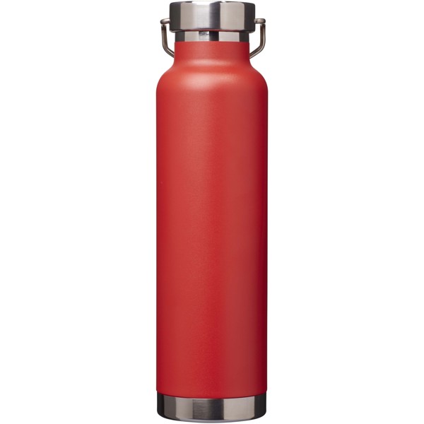Thor 650 ml RCS recycled stainless steel copper vacuum insulated water bottle - Red