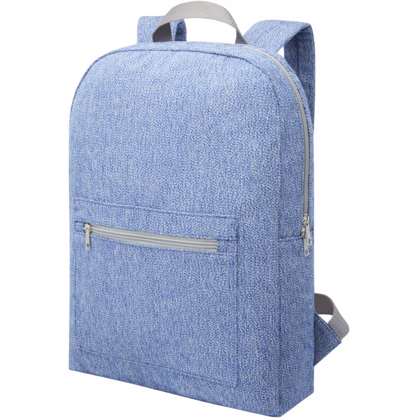 Batoh  Pheebs z recyklované bavlny a poleysteru s gramáží 450 g/m² - Heather navy