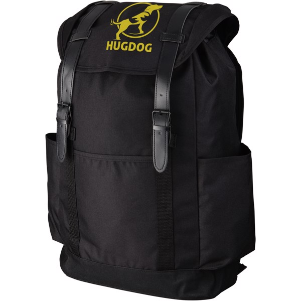 Thomas 16" laptop backpack - Solid black