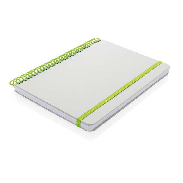 Deluxe A5 notebook with spiral ring