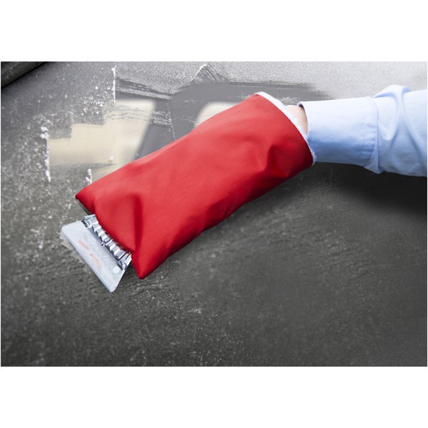 Rascador de hielo con guante "Colt" - Rojo