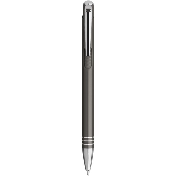 Izmir ballpoint pen with knurled pusher - Gun metal