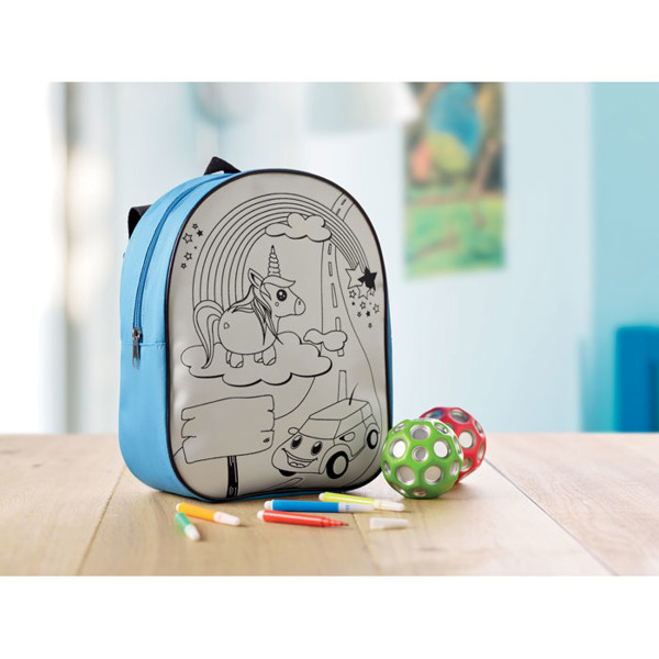 Rucksack mit 5 Filzstiften Backsketchy