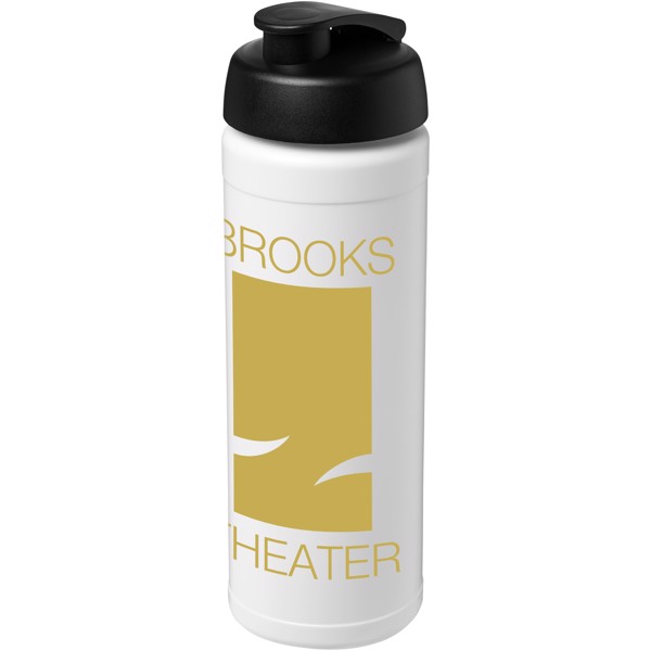 Baseline® Plus 750 ml flip lid sport bottle - White / Black