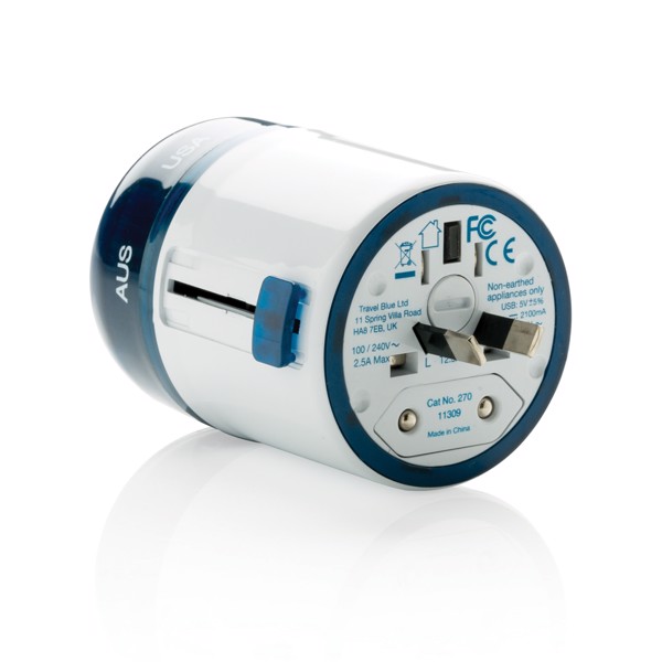 Travel Blue world travel adapter USB