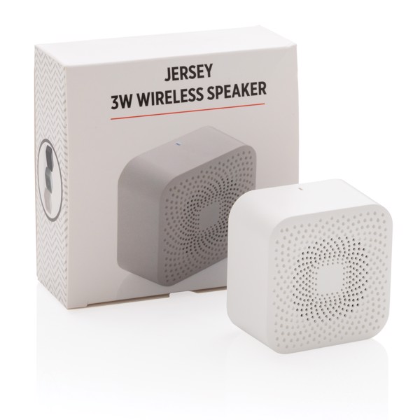 Jersey 3W wireless speaker - White