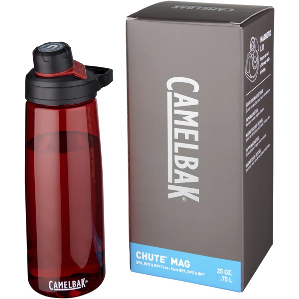 Botella Tritan™ de 750 ml "Chute Mag" - Rojo