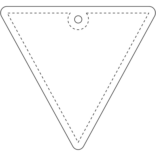 RFX™ H-12 inverted triangle reflective PVC hanger - White