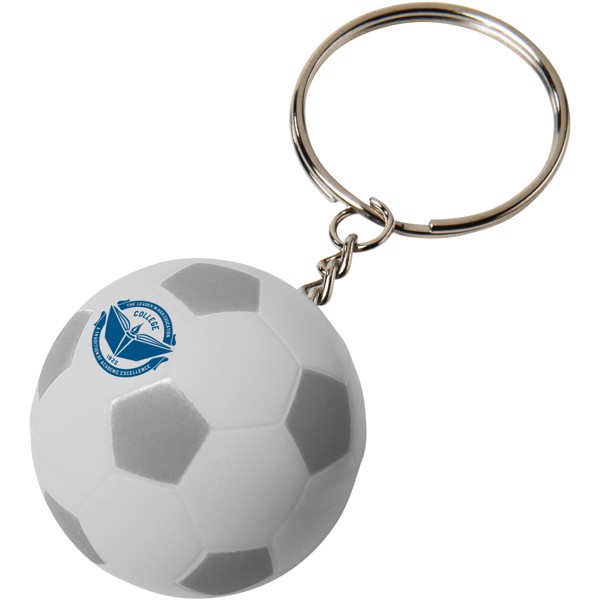 Striker football keychain - Silver / White