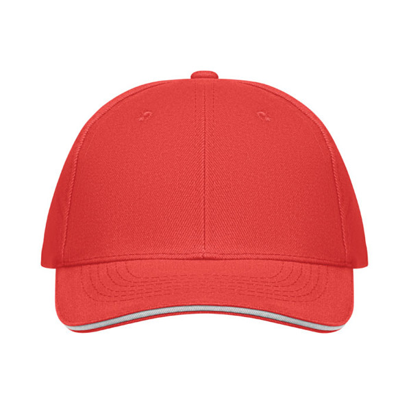 6 panel baseball cap Buffalo - White / Red