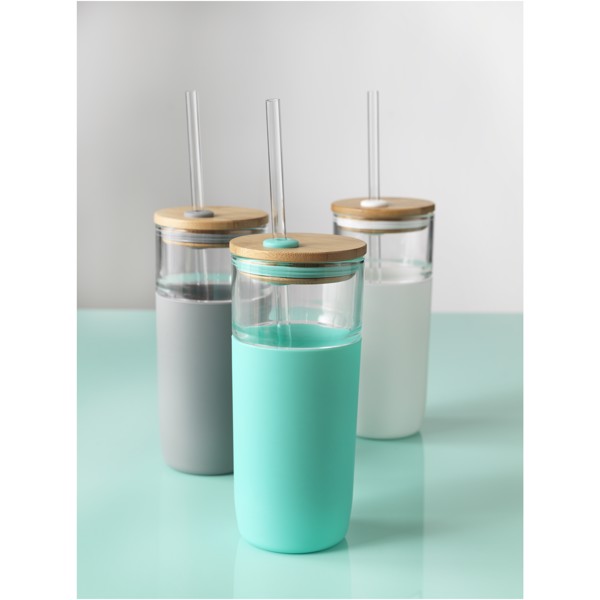 Skleněný pohárek Arlo - Bílá