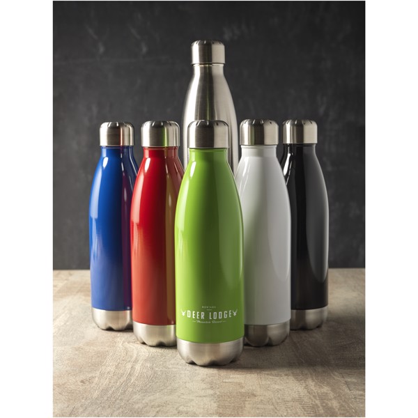 Arsenal 510 ml vacuum insulated bottle - White