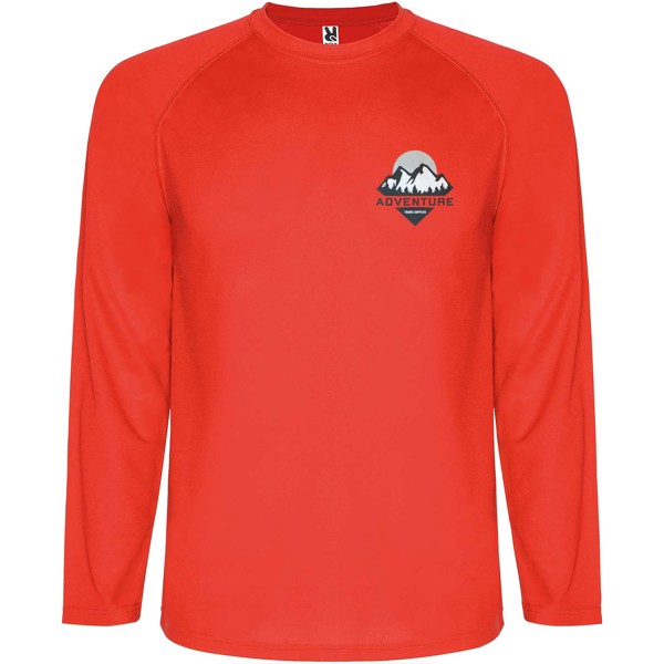 Montecarlo long sleeve men's sports t-shirt - Red / L