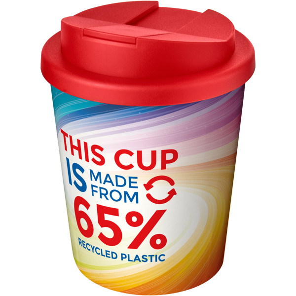Brite-Americano Espresso Eco 250 ml spill-proof insulated tumbler - Red