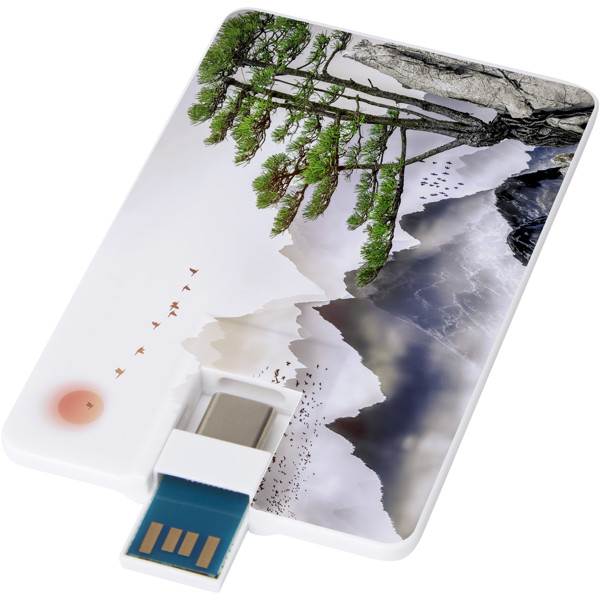 Duo slim 32GB USB drive with Type-C and USB-A 3.0