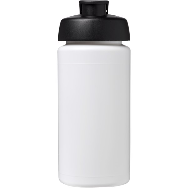 Baseline® Plus grip 500 ml flip lid sport bottle - White / Black