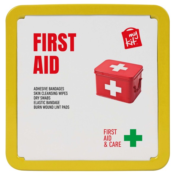 MyKit First Aid tin kit - Yellow