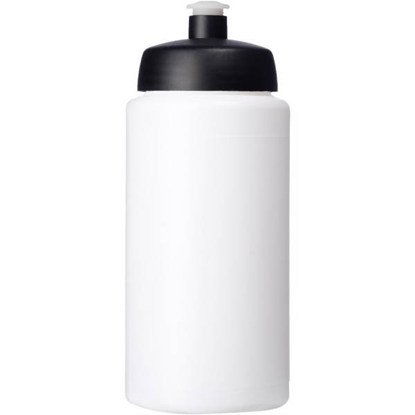 Baseline® Plus grip 500 ml sports lid sport bottle - White / Black