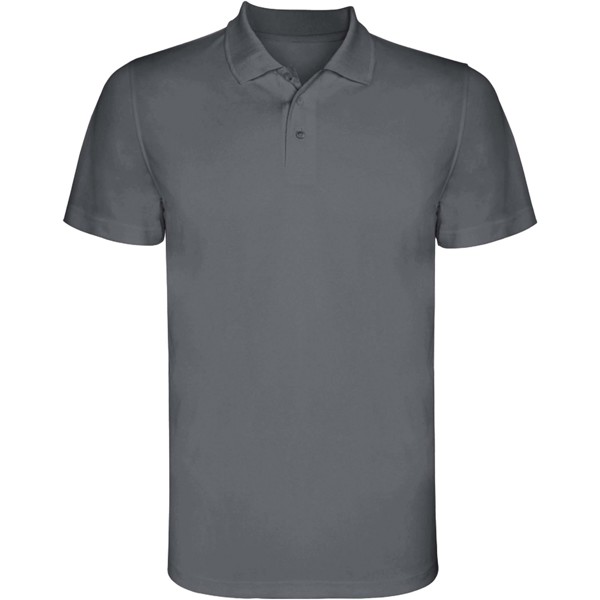 Monzha short sleeve men's sports polo - Lead / 2XL