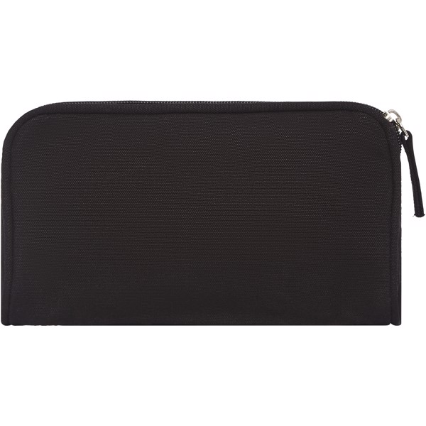 Kota 340 g/m² canvas toiletry pouch - Solid black