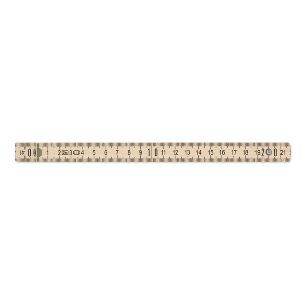 Carpenter ruler in wood 2m Ara