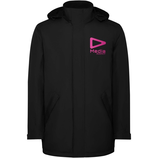 America men's padded parka jacket - Black / roly-S
