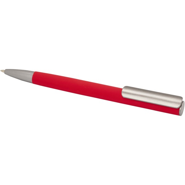 Ziguur recycled aluminium ballpoint pen (blue ink) - Red