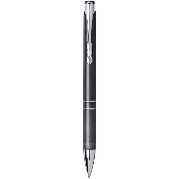 Moneta ABS with wheat straw click ballpoint pen - Solid black