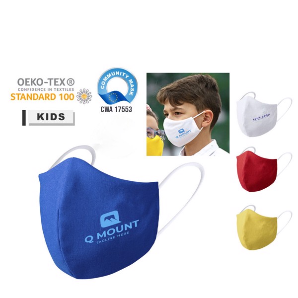 Reusable Kids Hygienic Mask Galant - White