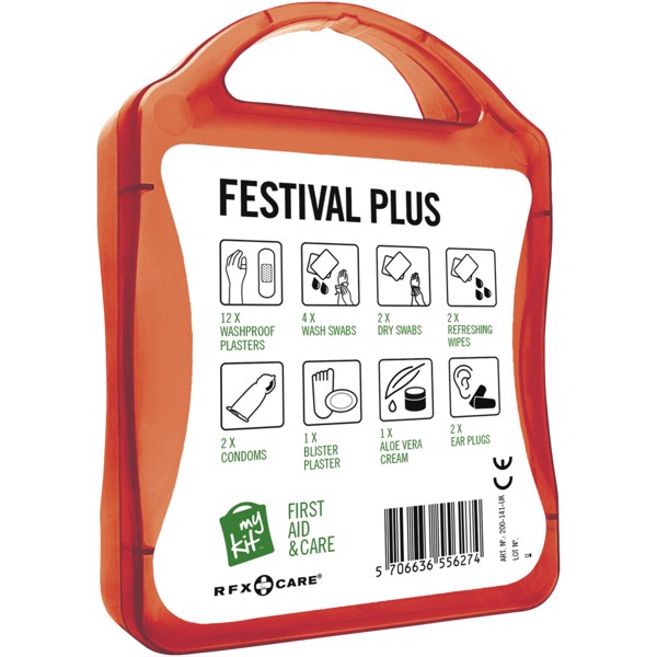 Festivalová lékarnička - Červená s efektem námrazy