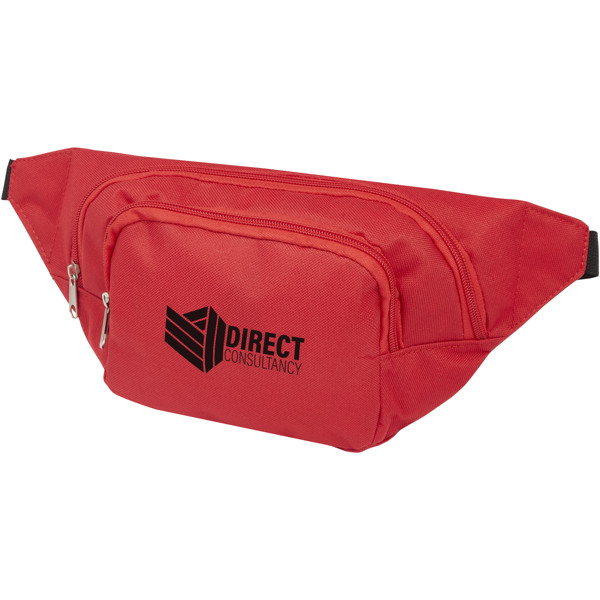 Santander waist bag with two compartments - Red