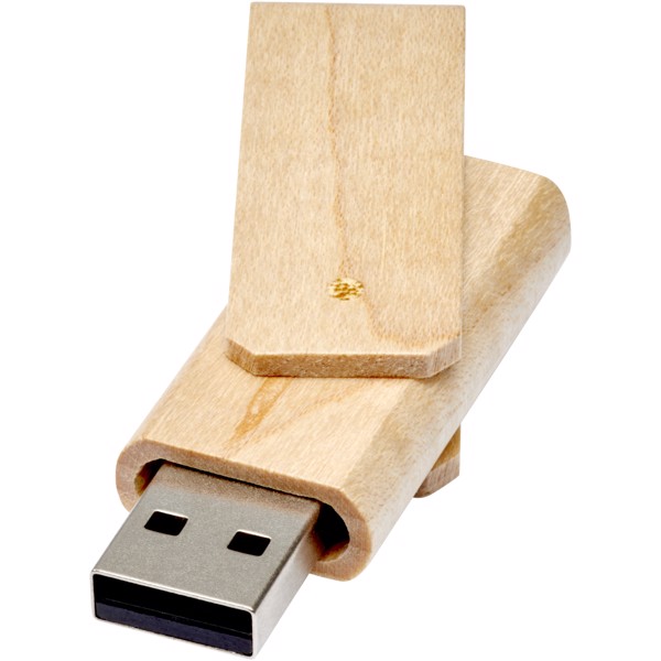 USB de madera "Rotate" - Marrón claro / 8GB