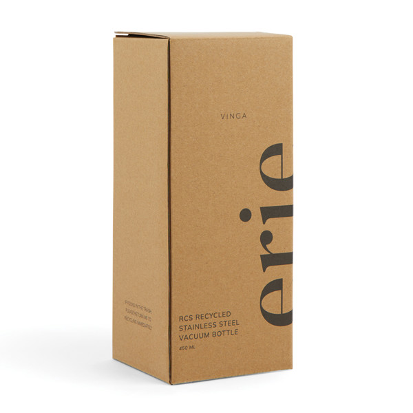 VINGA Erie RCS steel vacuum bottle 450 ML - White