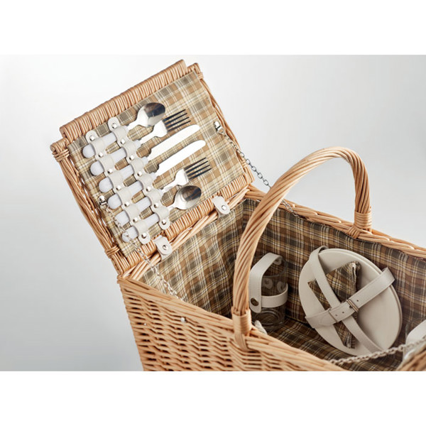 Wicker picnic basket 4 people Mimbre Plus