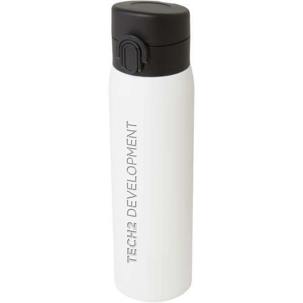 Sika 450 ml RCS certified recycled stainless steel insulated flask - White
