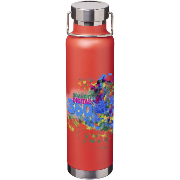 Botella de 650 ml con aislamiento de cobre al vacío "Thor" - Rojo