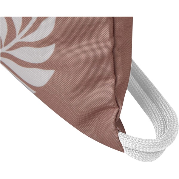 Cal sublimation drawstring bag - White / White
