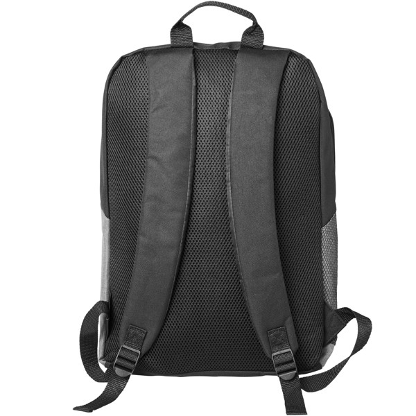 Pier 15" laptop backpack - Heather grey / Solid black