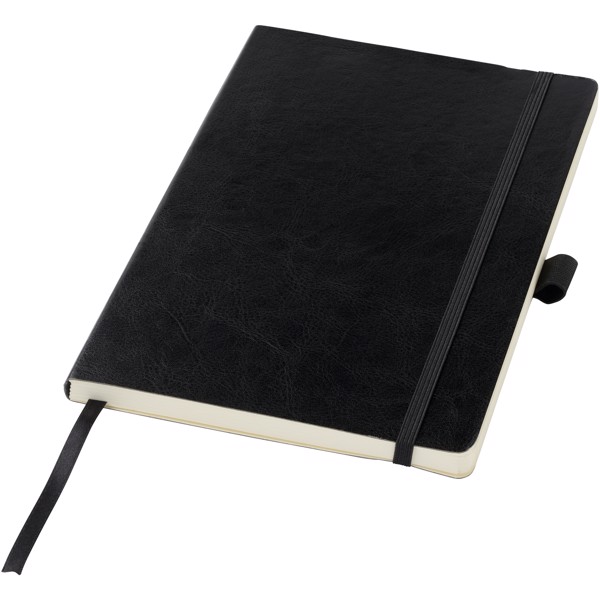Robusta A5 PU leather notebook - Solid black
