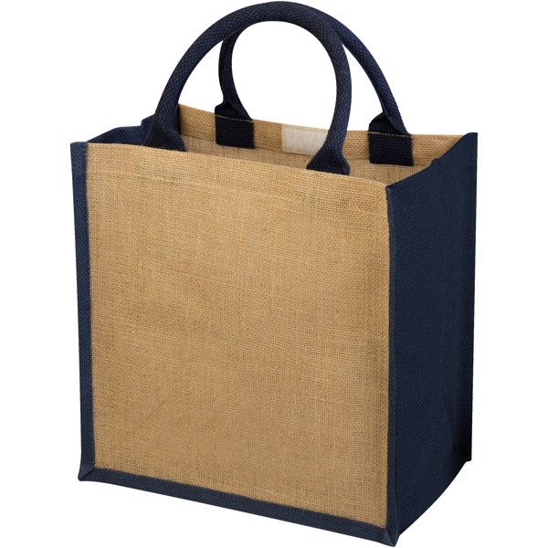Chennai Jute Tragetasche - natur / navy