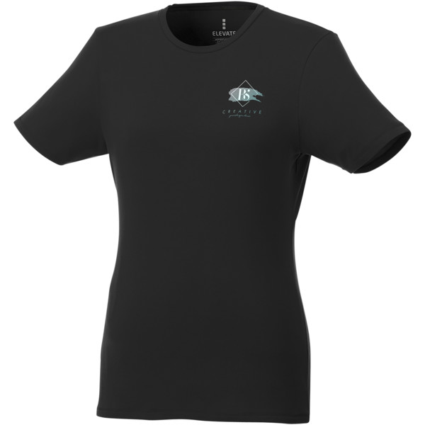 Balfour short sleeve women's organic t-shirt - Solid Black / XS