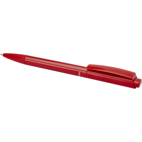 Martha recycled plastic ballpoint pen (blue ink) - Red